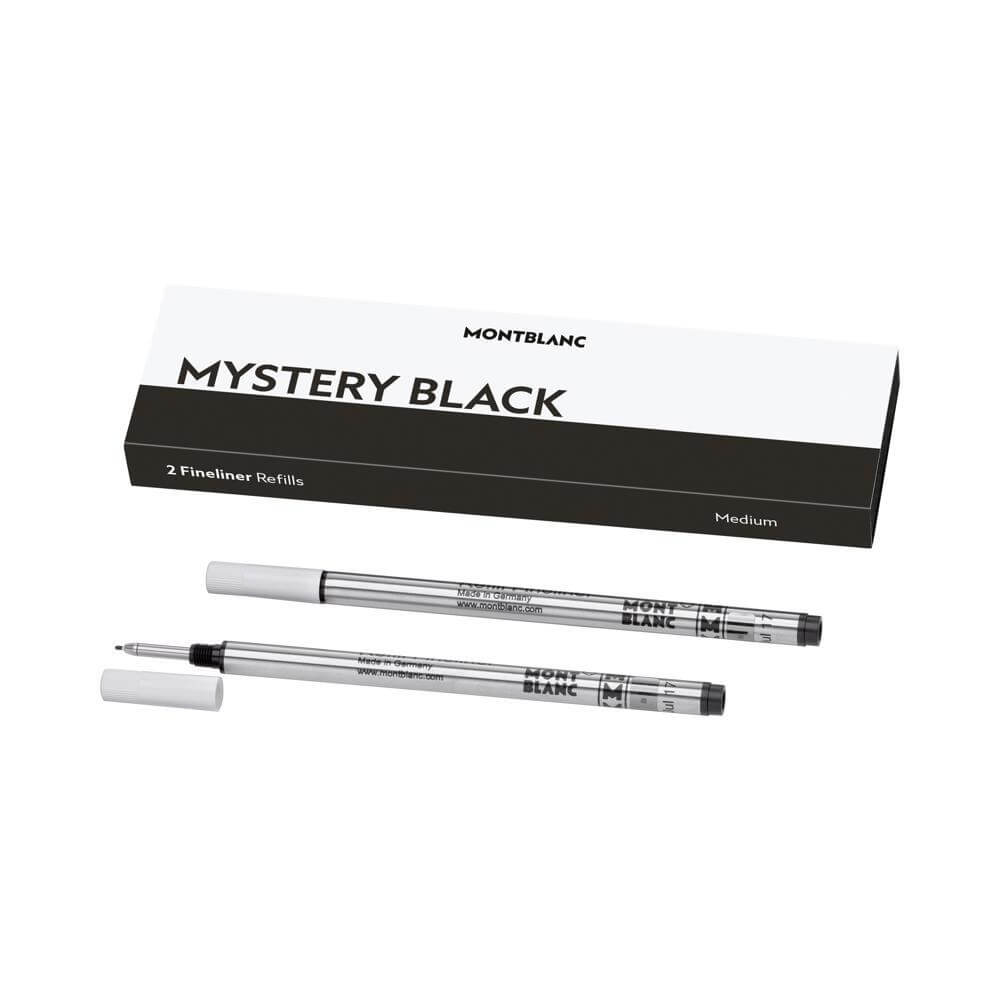 Montblanc 2 Mystery Black Fineliner Refills